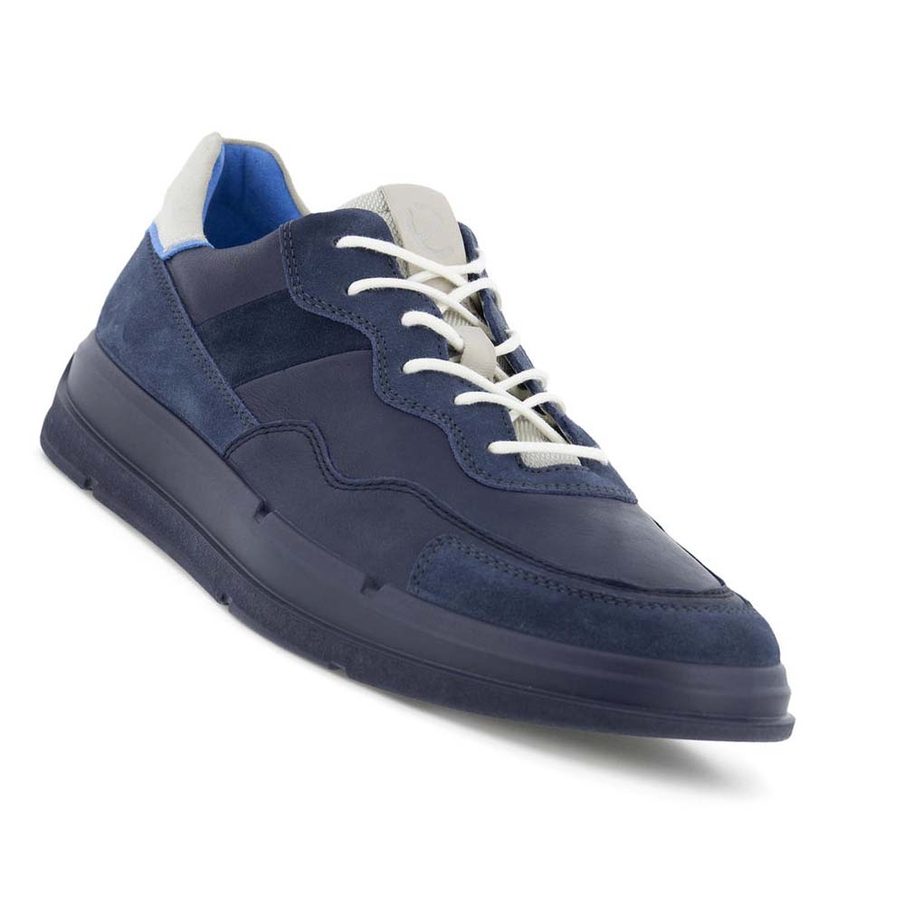 Men's Ecco Soft X Urban Sneakers Blue | Canada 642XYU